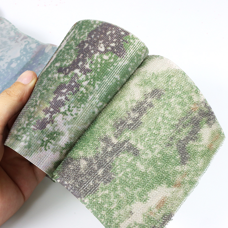 迷彩不抓毛魔術(shù)貼-軍用服裝、背包、頭盔等，確保衣物和裝備的貼合度